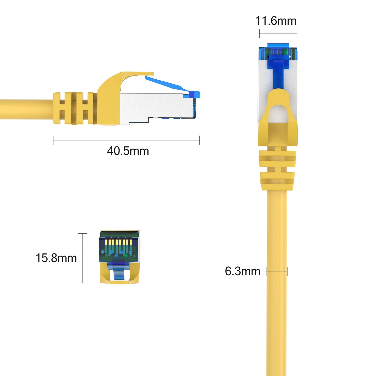 CAT 7 Patchkabel Gelb