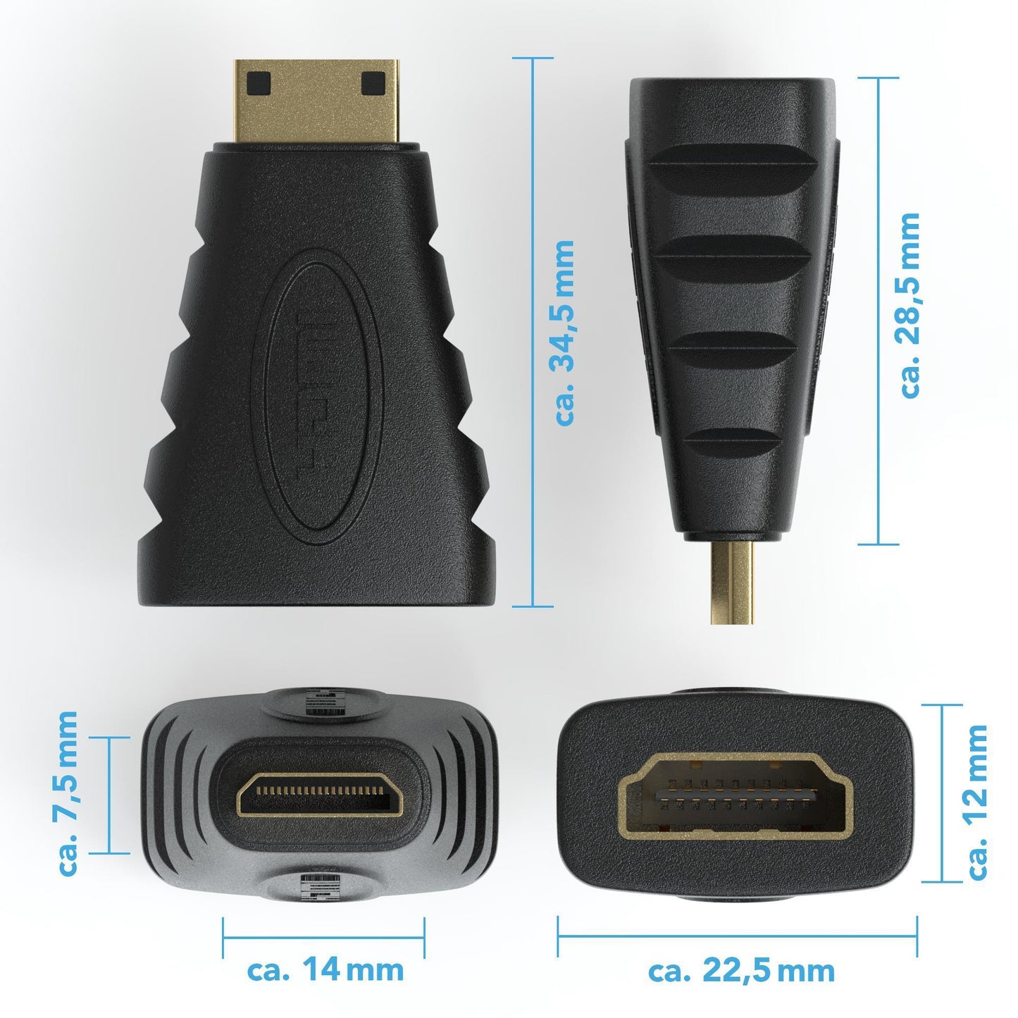 Mini HDMI Adapter / HDMI A zu HDMI C
