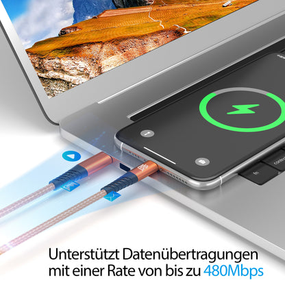 USB-C zu Lightning Kabel - Orange - Variante
