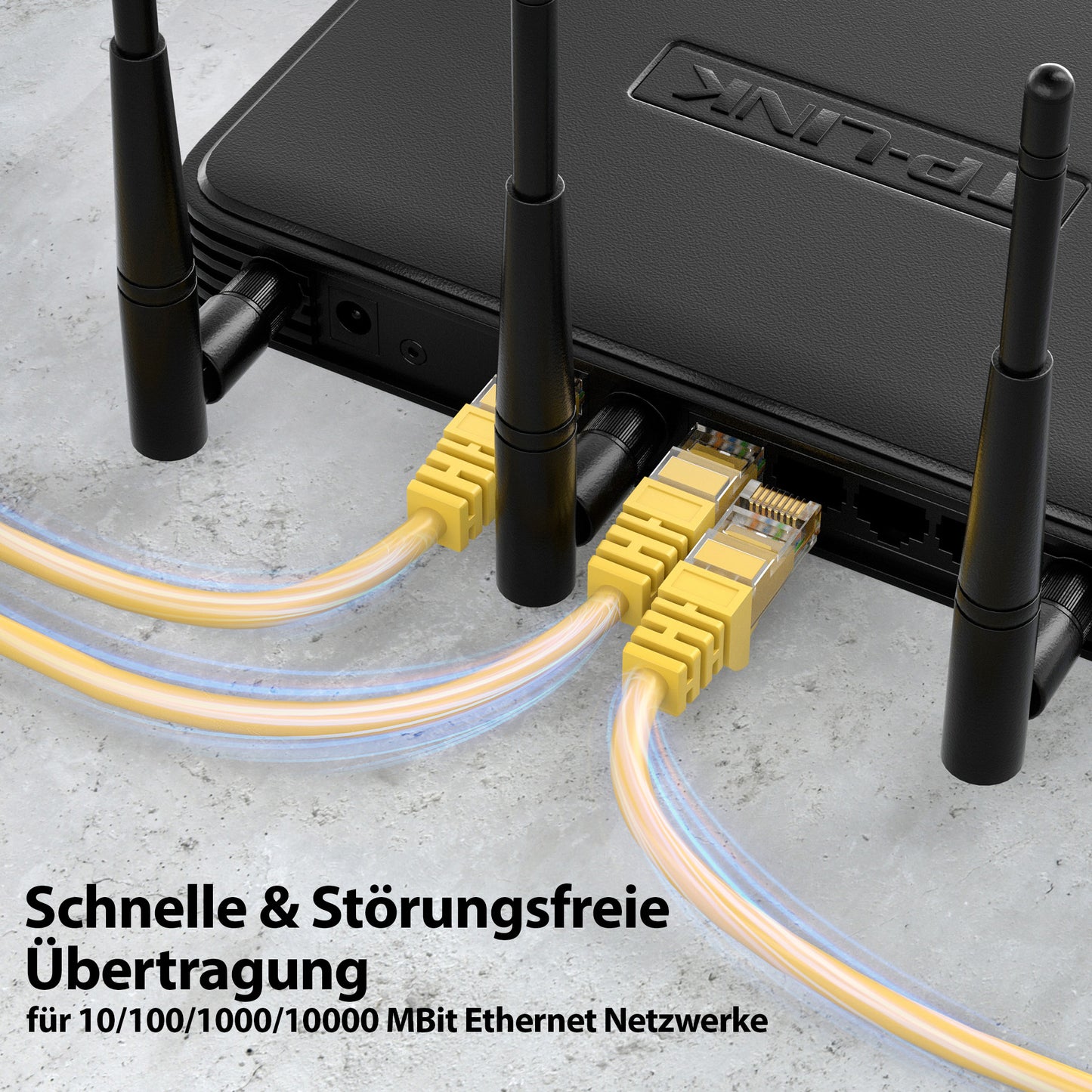 CAT 6 Patchkabel - YELLOW - Variante