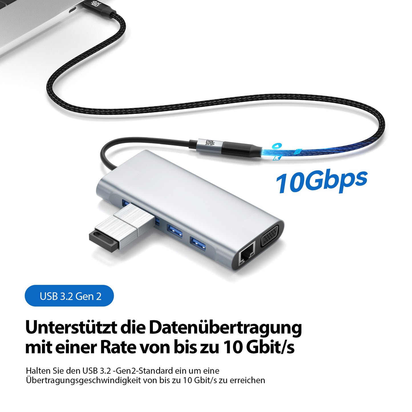 USB C Verlängerungskabel - Schwarz - Variante