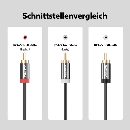 RCA auf 2 RCA Y-Kabel