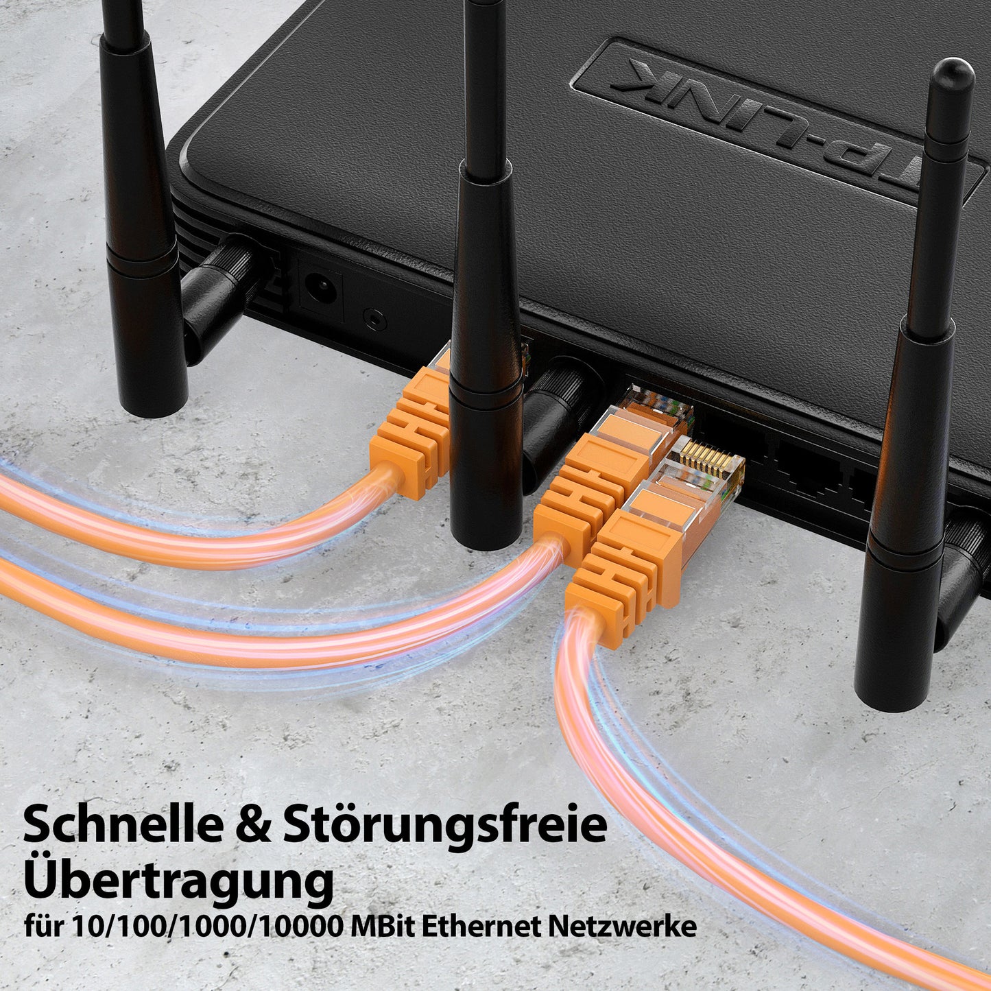 CAT 6 Patchkabel Orange