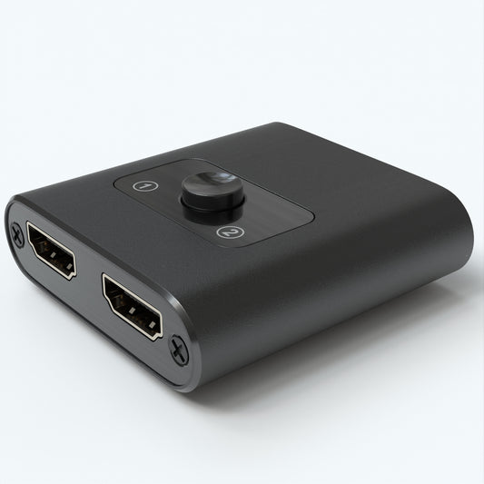 HDMI Umschalter 2x1, bidirektional, Metall, 4K60Hz