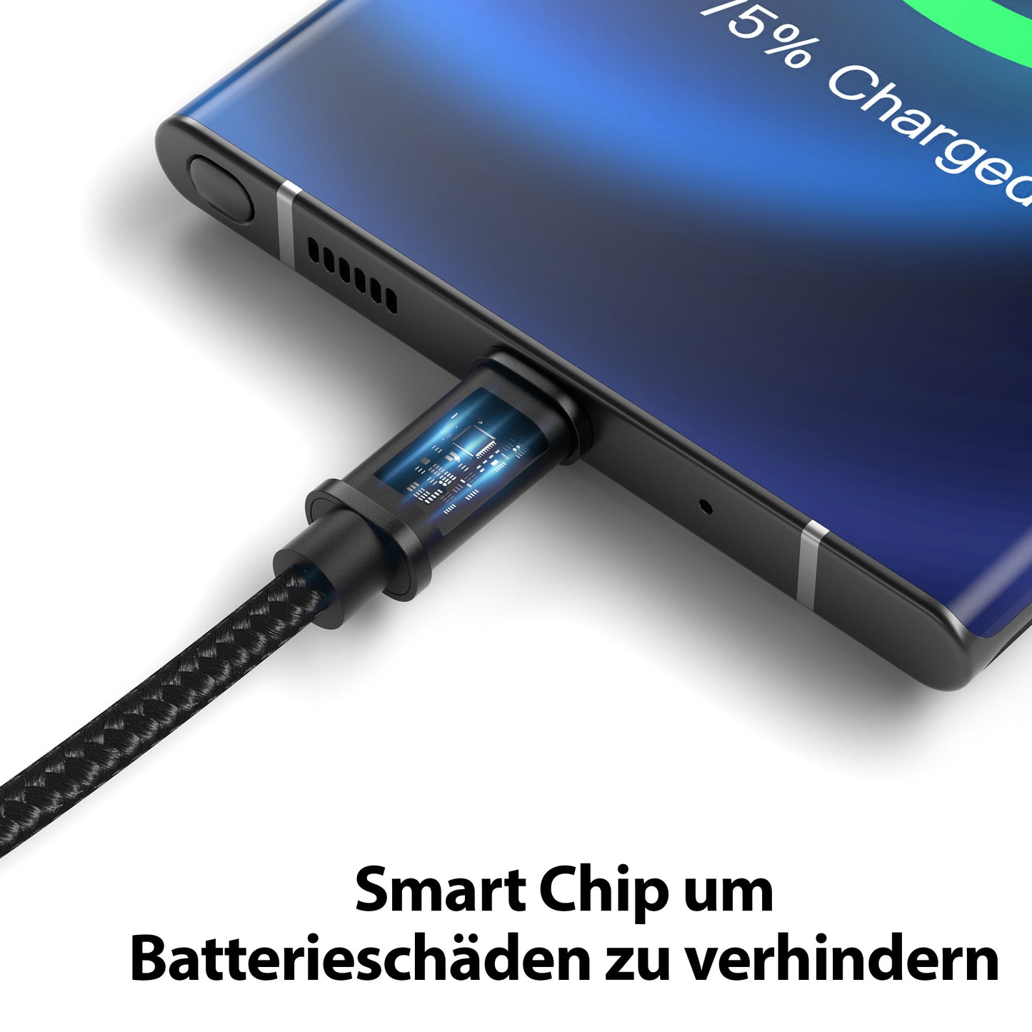 USB-C - USB A | Nylon + Metal Shell | *NEW MODEL* - Black - Variante "eBW"