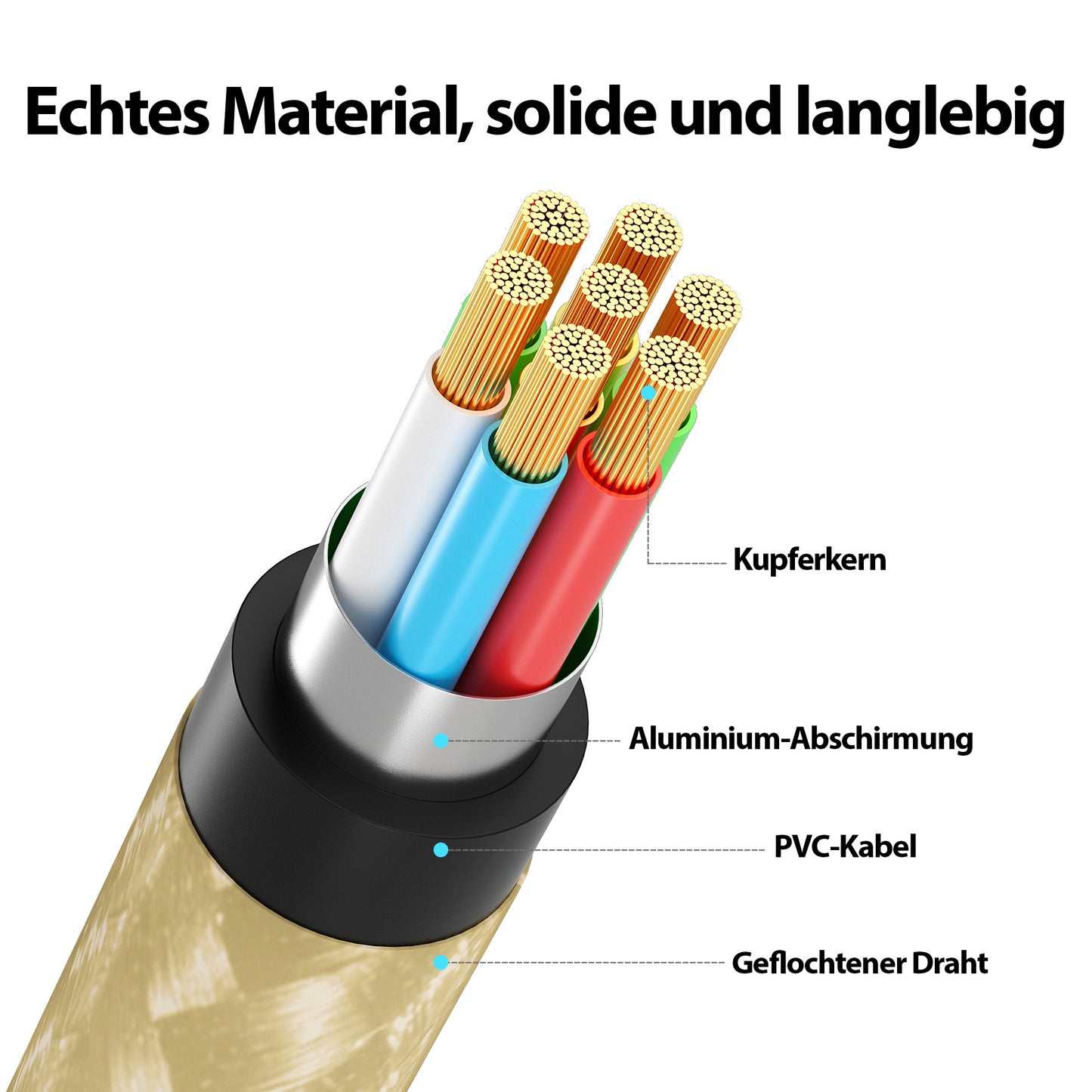 USB-C zu Lightning Kabel - Gold - Variante