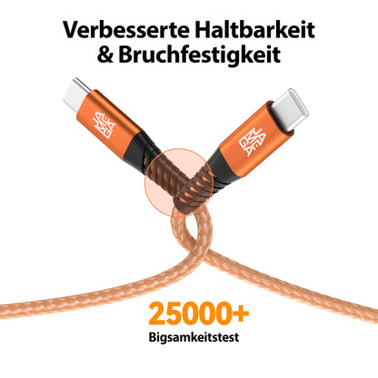 USB C Kabel Orange - Variante