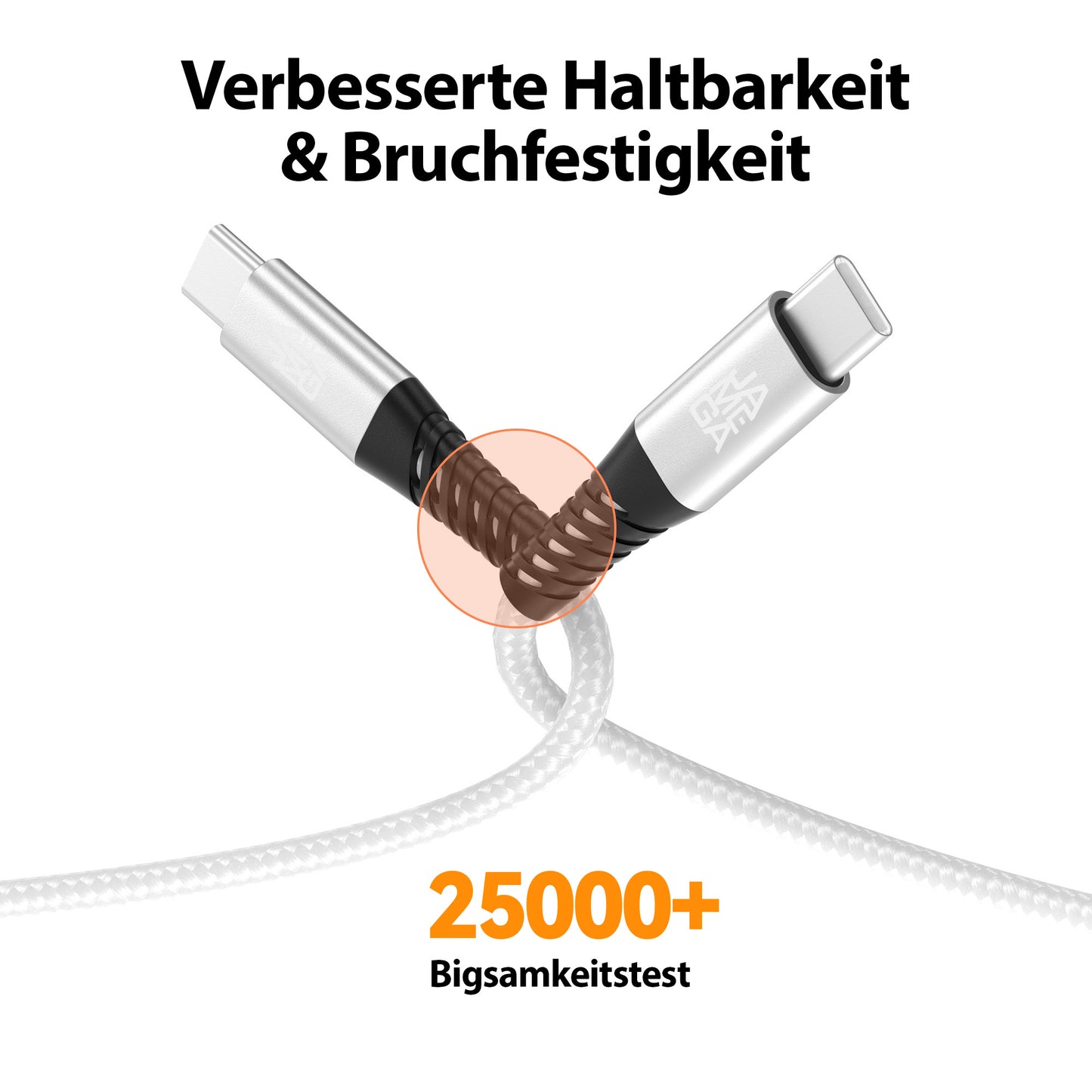 USB C Kabel Weiß - Variante