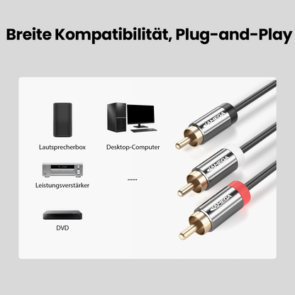 RCA auf 2 RCA Y-Kabel