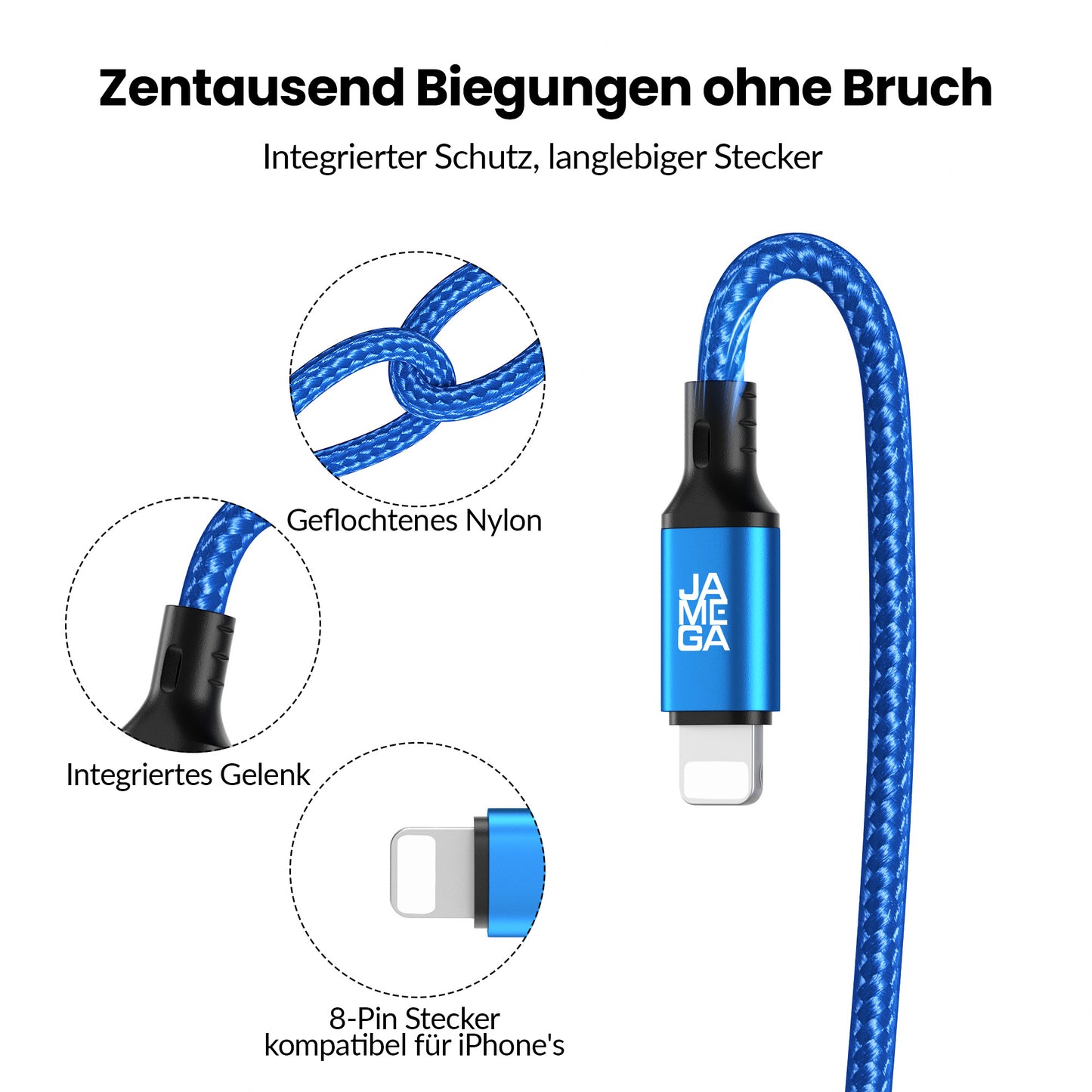 Lightning Kabel Blau