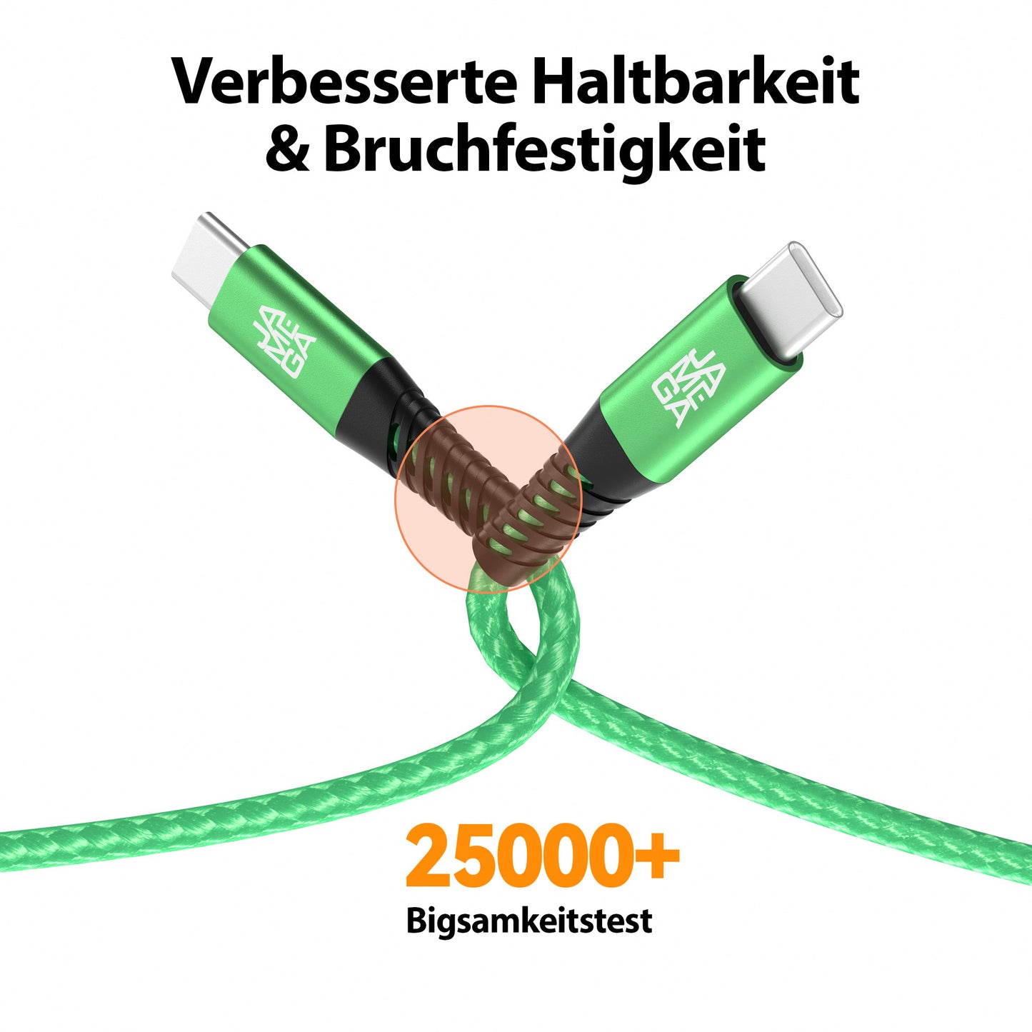 USB C Kabel Grün