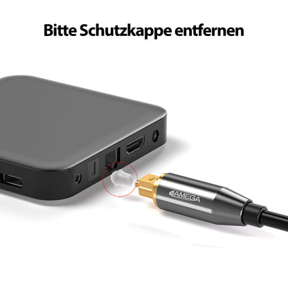 Toslink Kabel Schwarz