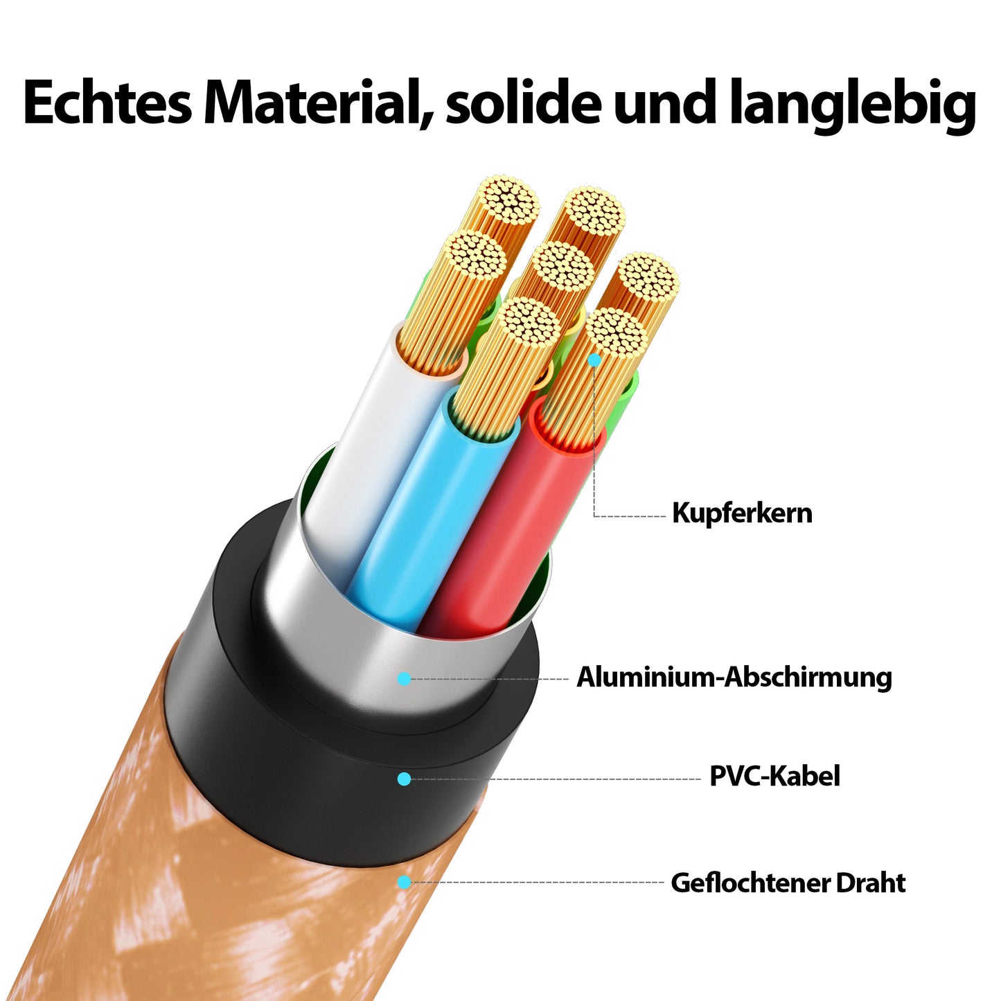 USB-C - Lightning Kabel Orange