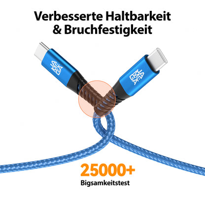 USB C Kabel Blau