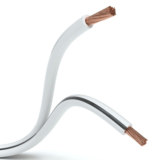Lautsprecherkabel, 2 x 1,5mm², weiß - S-Impuls Variante