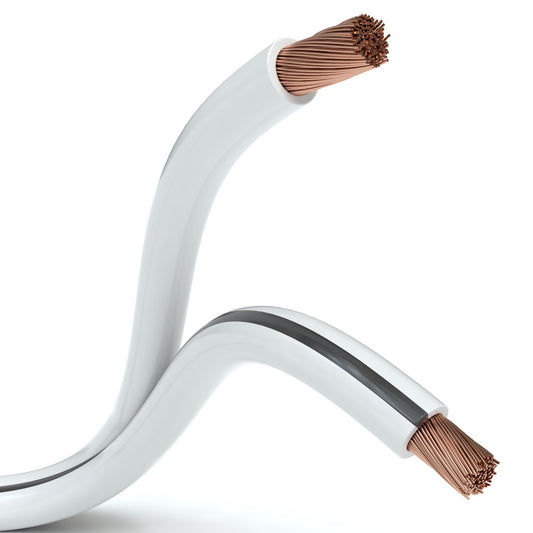 Lautsprecherkabel, 2 x 4mm², weiß - S-Impuls Variante