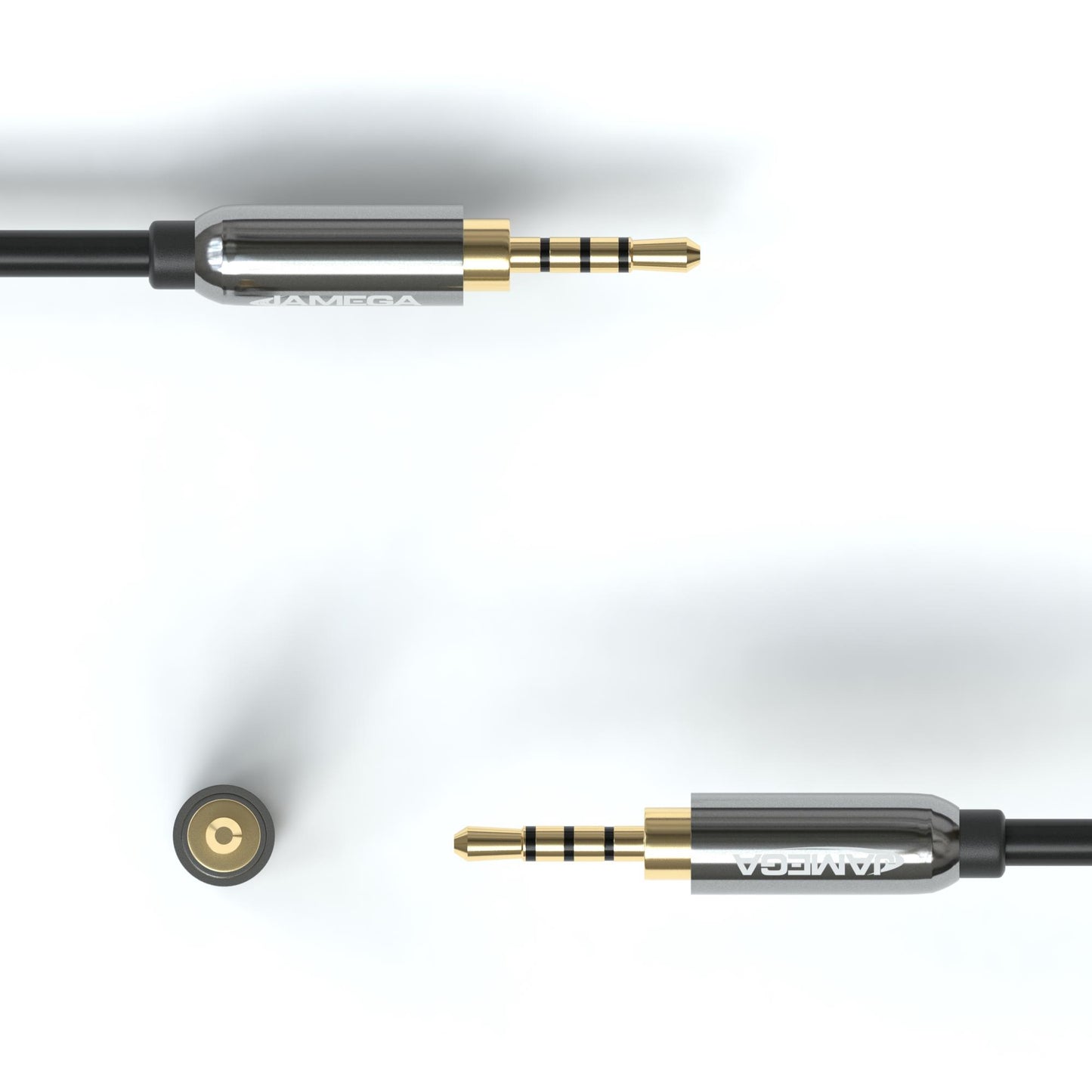 AUX Splitter - Stecker auf 1x Mic 1x Audio 0,2m