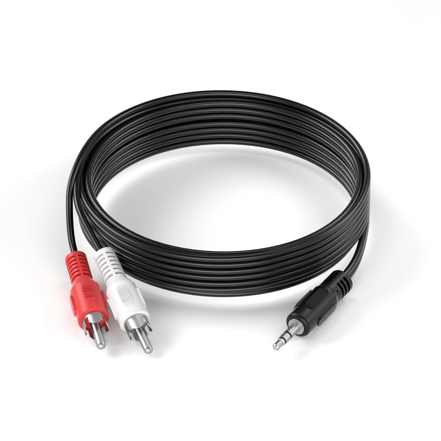 3,5mm Klinkenstecker - 2x Cinch Stecker Kabel - Variation "eBW"