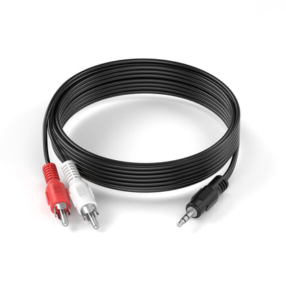 3,5mm Klinkenstecker - 2x Cinch Stecker Kabel - Variation "eBW"