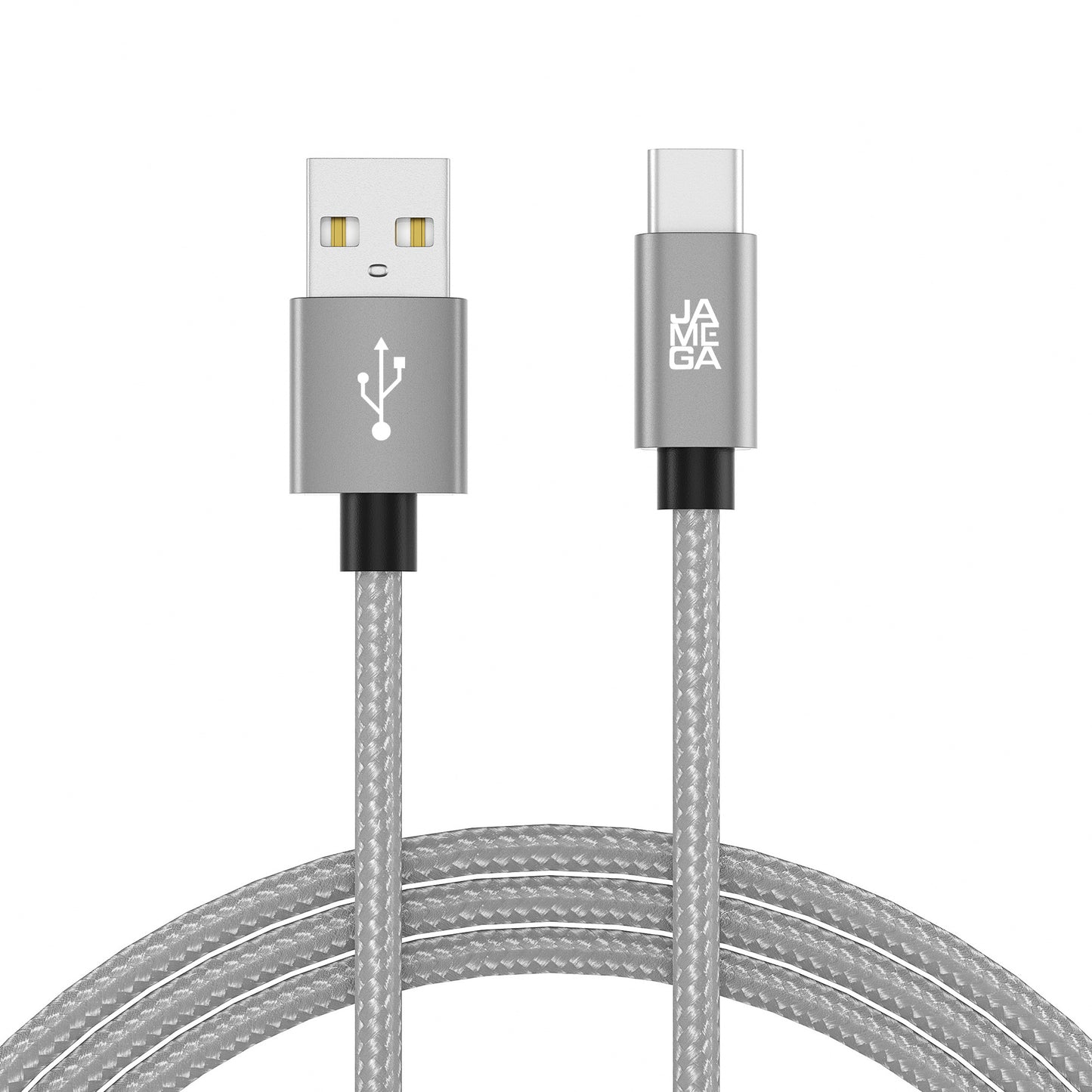 USB-C - USB A | Nylon + Metal Shell | *NEW MODEL* - Silver - Variante "eBW"