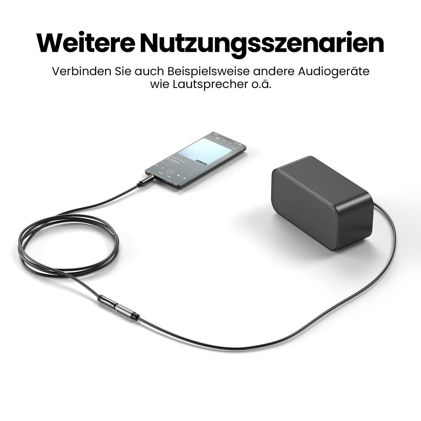3,5mm Klinkenstecker 4 Polig - 3,5mm Klinkenbuchse 4 Polig Kabel - Variation "eBW"
