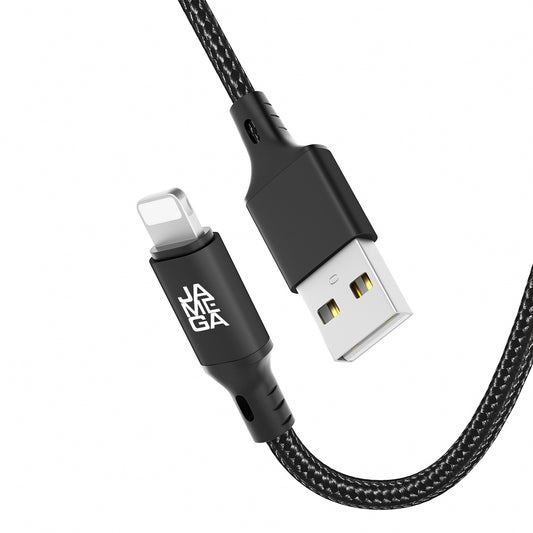 iPhone charging cable new generation cotton / black - Variation