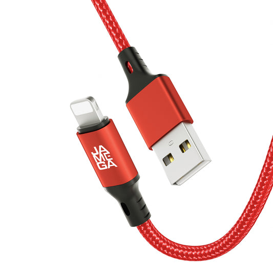 iPhone charging cable new generation cotton / red - Variation