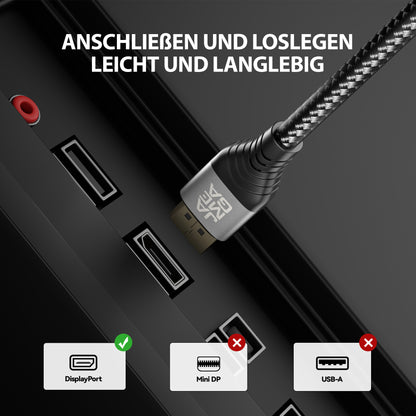Displayport Kabel Premium 8K 1.4 - Variante