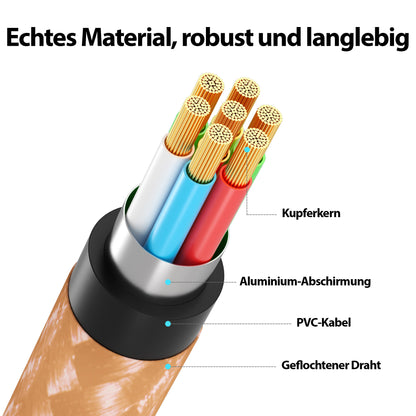 USB C Kabel Orange