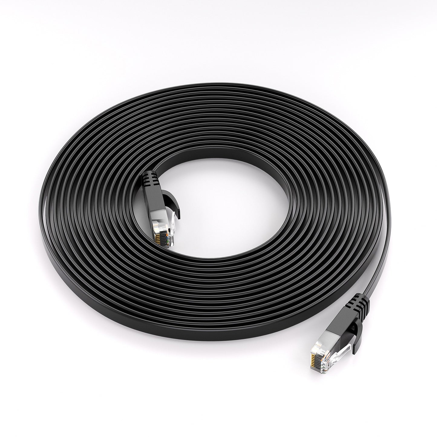 CAT 6 Patchkabel_FLACH - Schwarz - Variante
