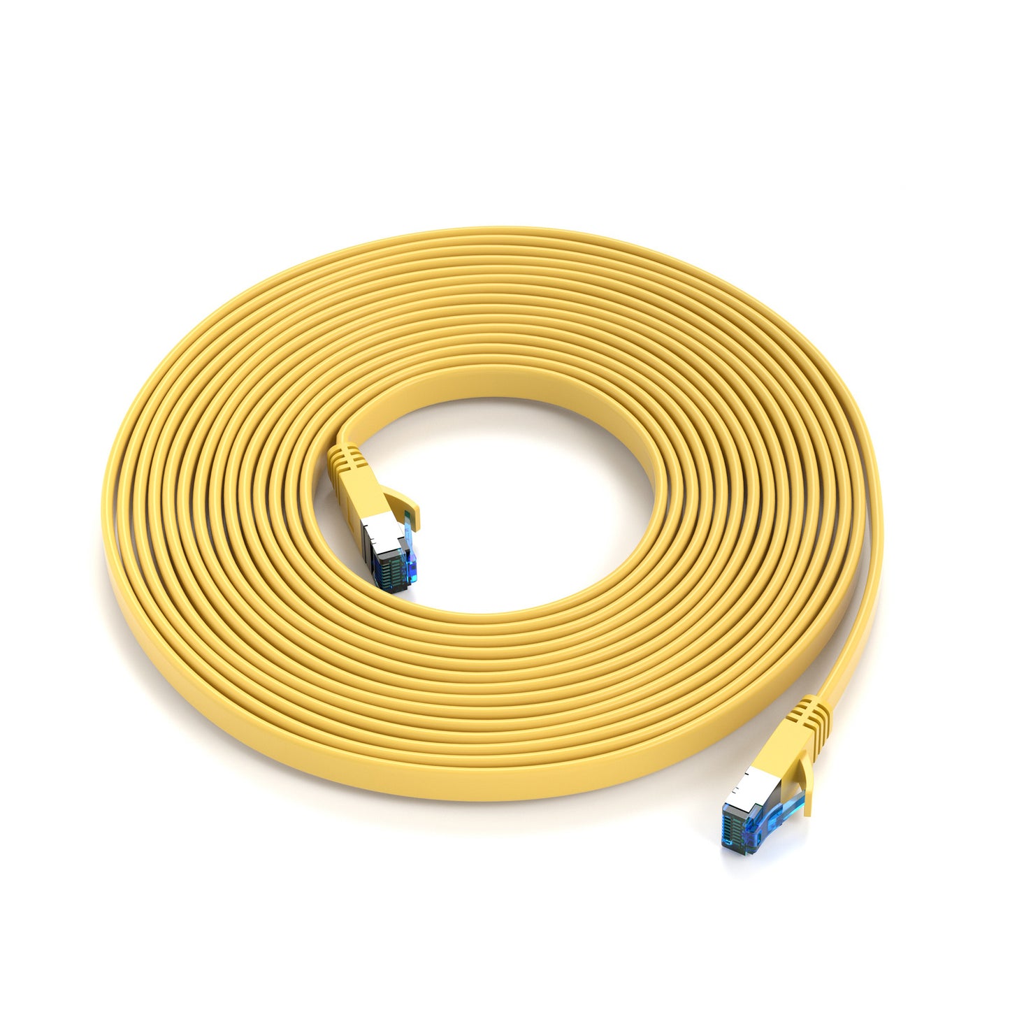 CAT 7 Flachkabel Gelb