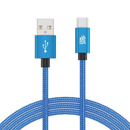 USB-C - USB A | Nylon + Metal Shell | *NEW MODEL* - Blue - Variante "eBW"