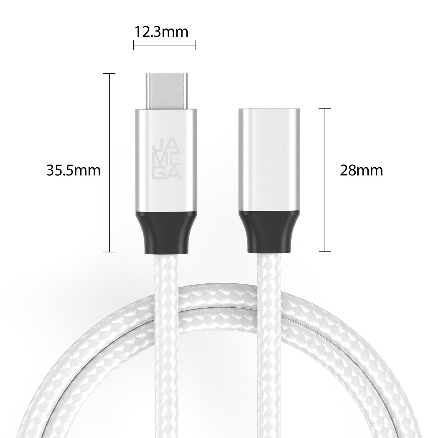 USB C Verlängerungskabel - Weiß - Variante