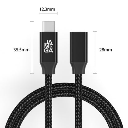 USB C Verlängerungskabel Schwarz