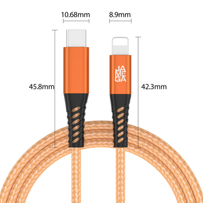 USB-C - Lightning Kabel Orange