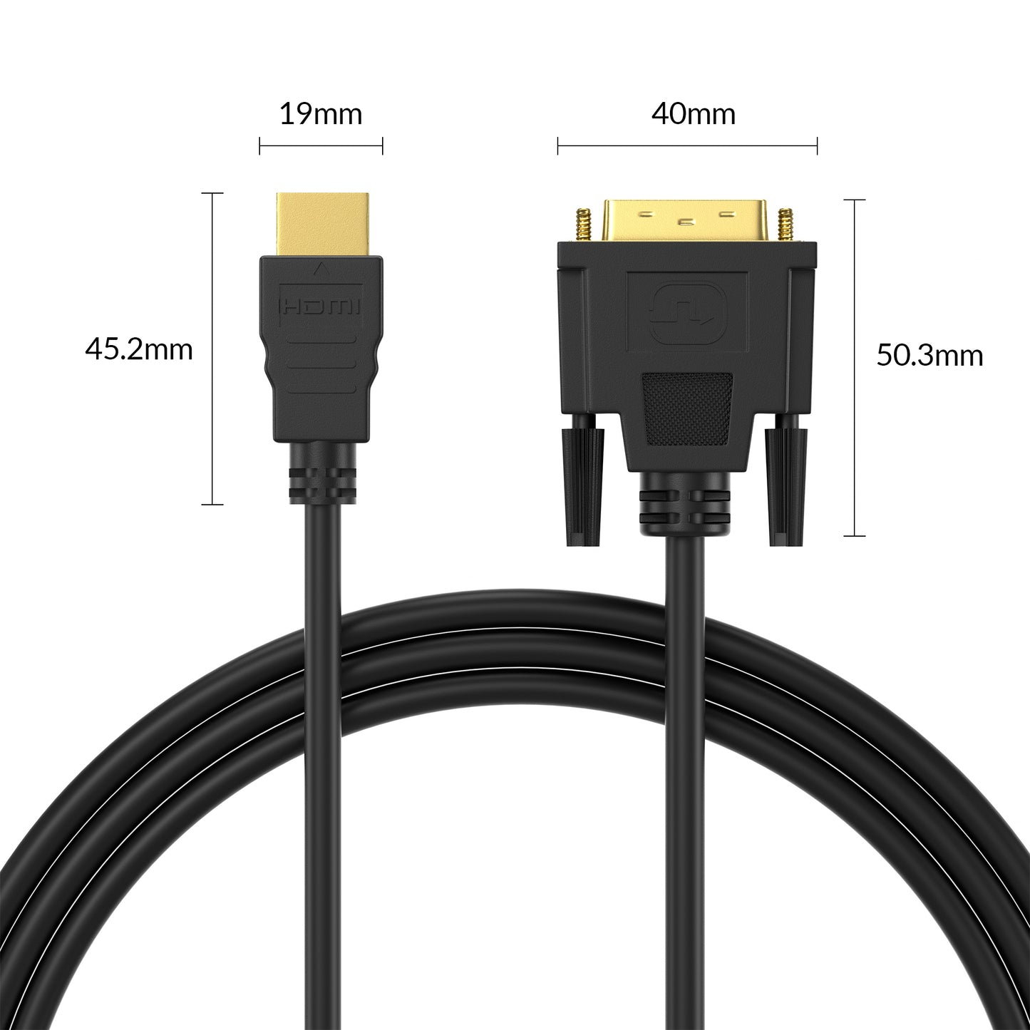 DVI - HDMI Kabel