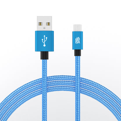 Micro USB Kabel | | 0,5 - 3m | | 4er Set Blau