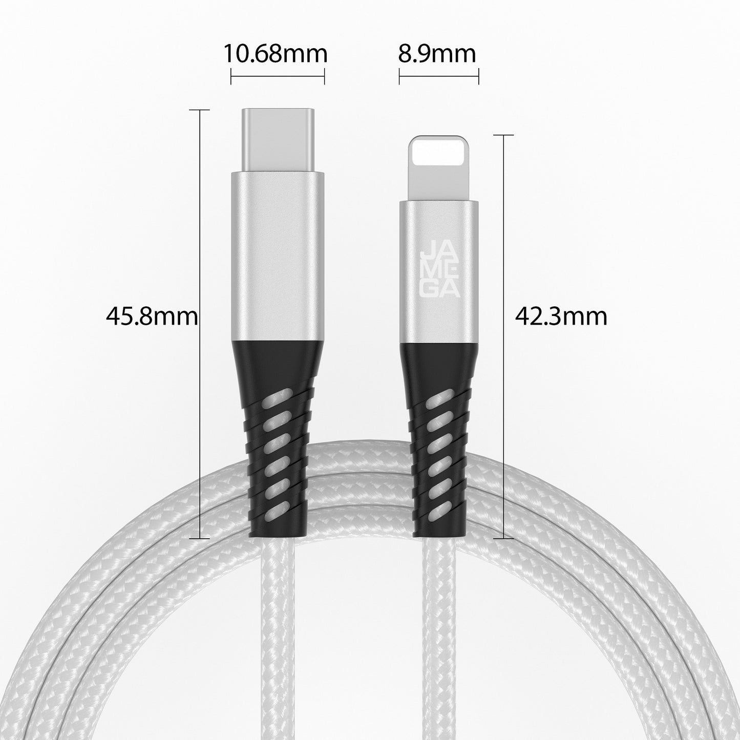 USB-C - Lightning Kabel Weiß