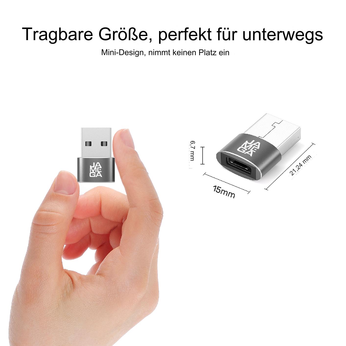 USB A to USB C Female Adapter 2.0