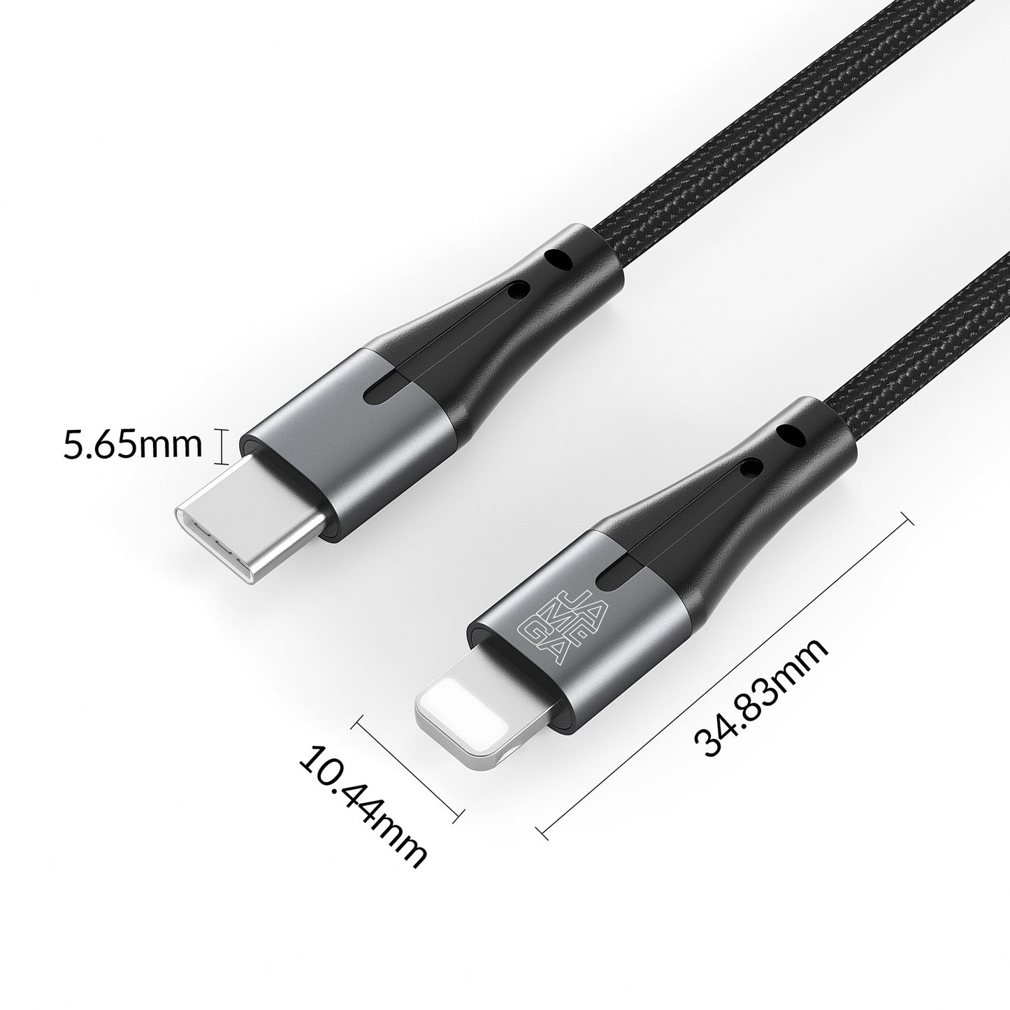 USB C to Lightning Cable Nylon | black - Variation