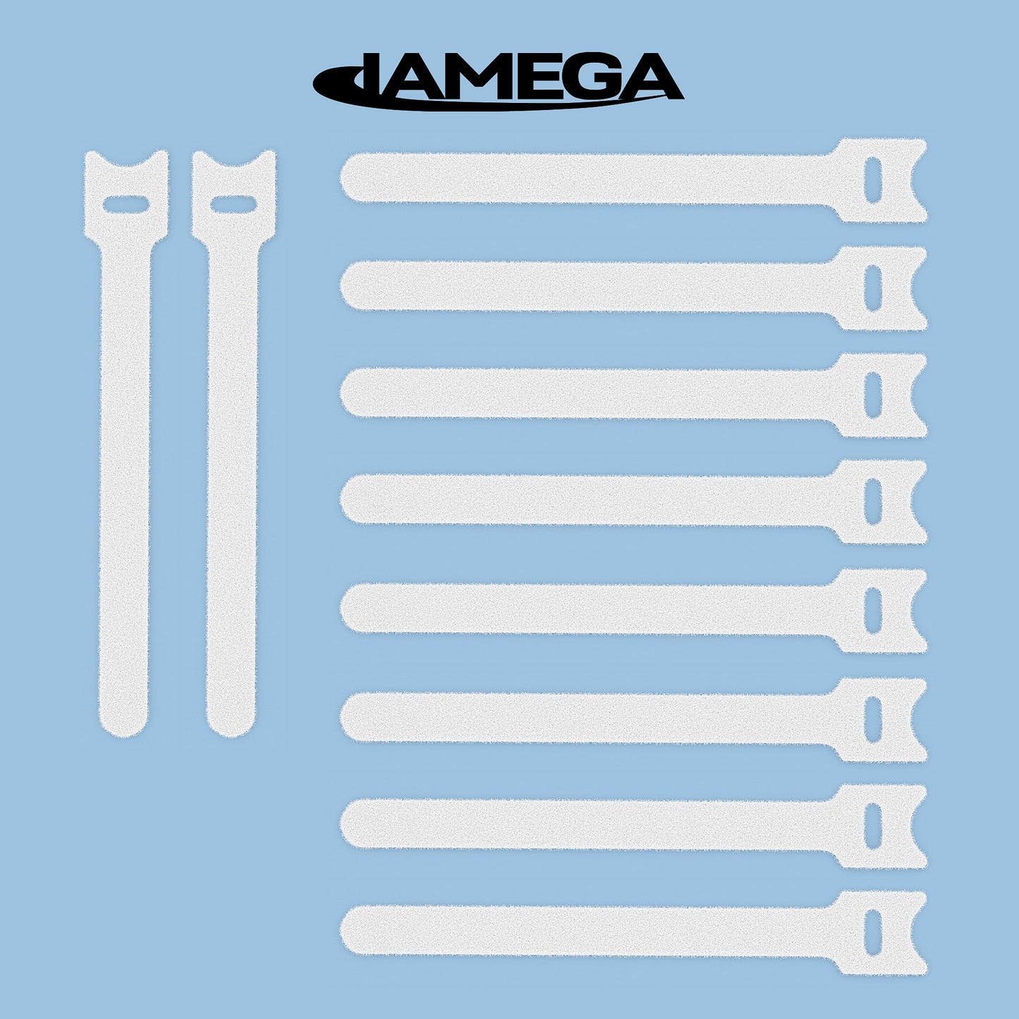 Klettverschluss Kabelbinder | white - Variation