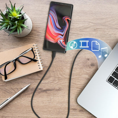 USB C Kabel | Unicolor | *NEW MODEL* - Black - Variante "eBW"