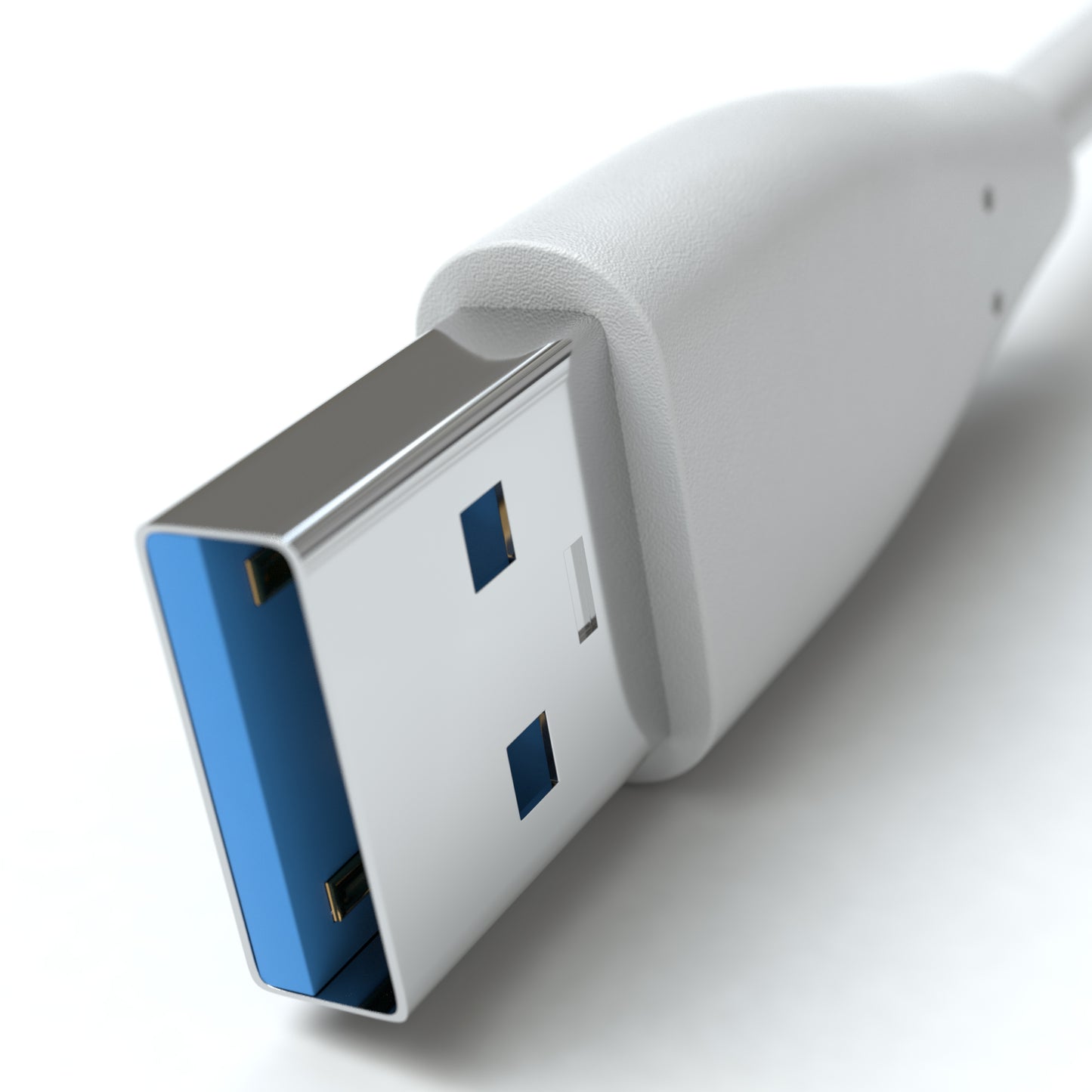 USB-A Adapterkabel, USB-C, 3.0, weiß - Variation