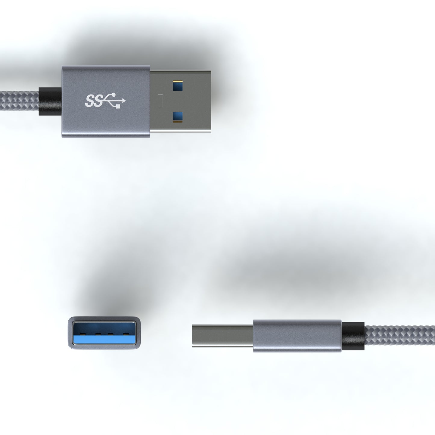 USB-A Adapterkabel, USB-C, 3.2 Gen 2x1, Pro - Variation