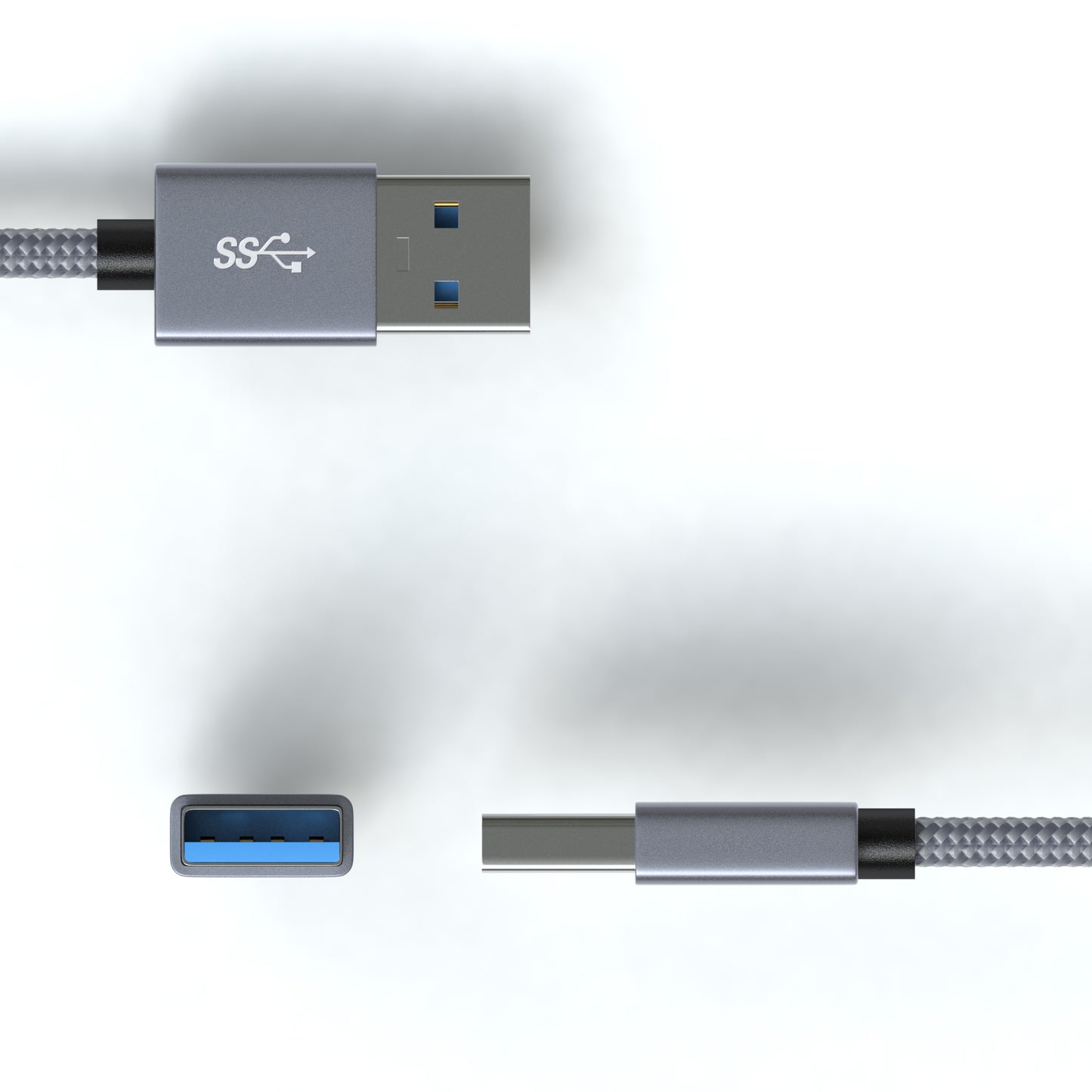 USB A zu USB-C Kabel