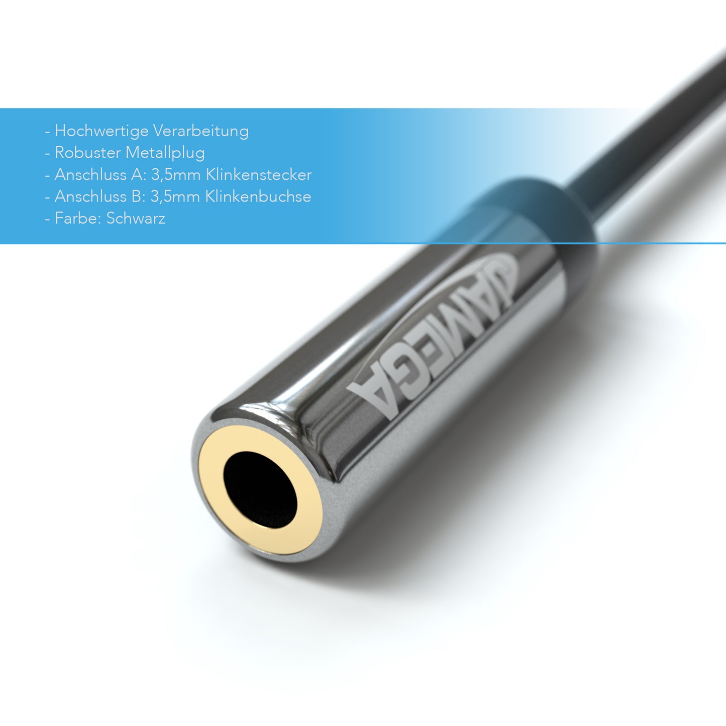 AUX Kabel 3,5mm Verlängerung - Variation "eBW"