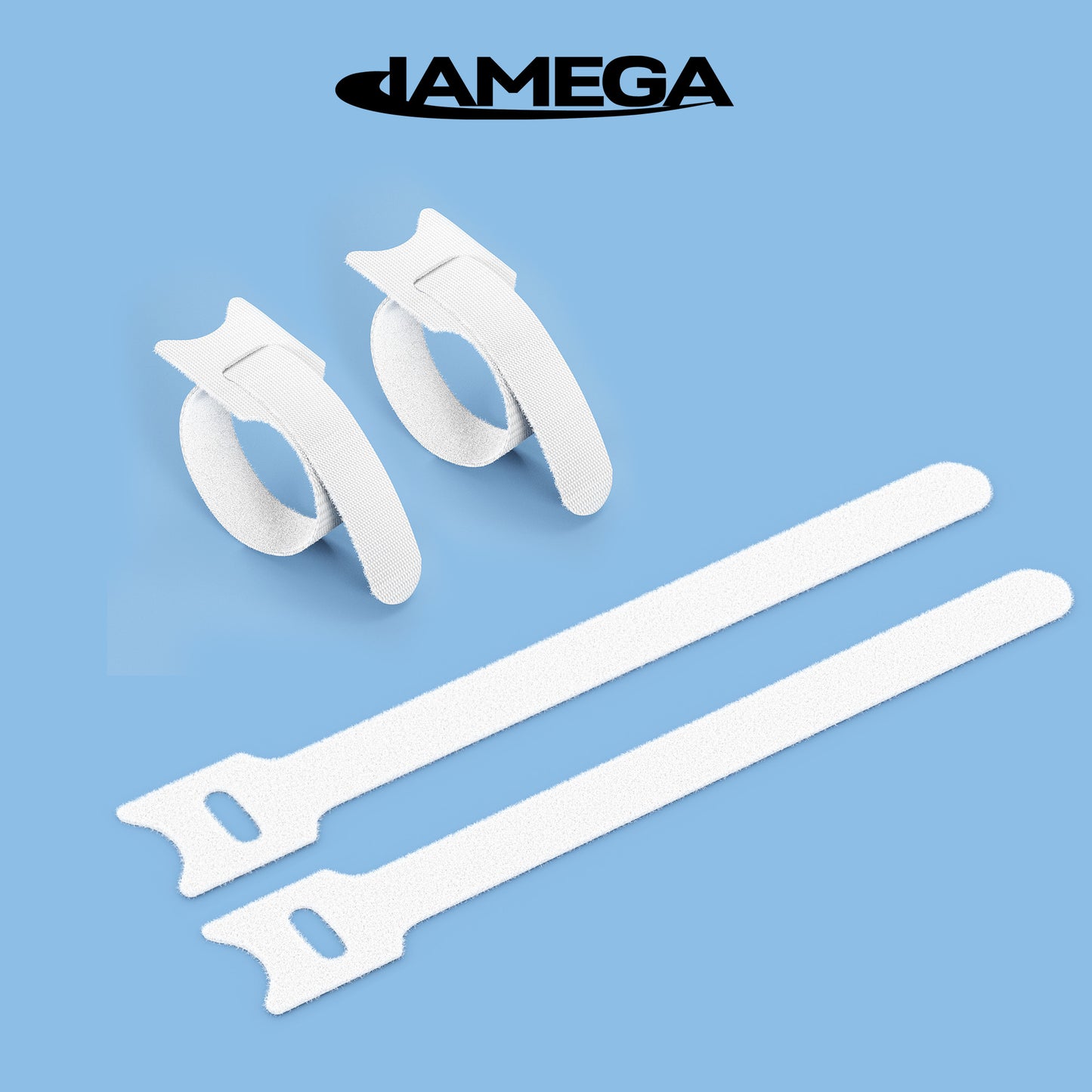 Klettverschluss Kabelbinder | white - Variation