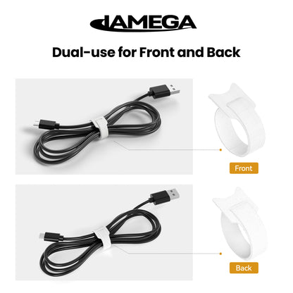 Klettverschluss Kabelbinder | white - Variation