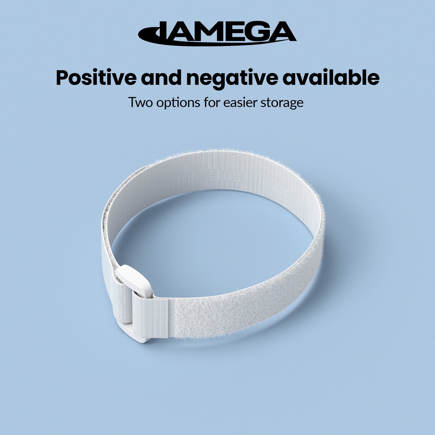 Klettverschluss Kabelbinder mit Plastiklasche | white - Variation