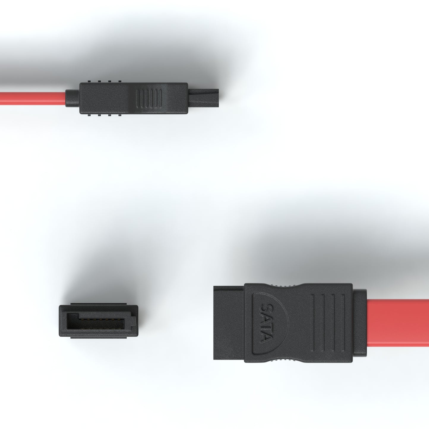 SATA 3Gb/s Verbindungskabel, rot - Variation